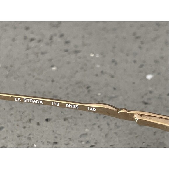 La Strada Eyeglasses Frames ONLY 118 0N3S Gold Metal 54-16-140 Full Rim pink - Picture 9 of 14